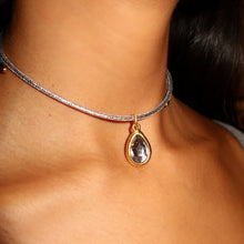 Load image into Gallery viewer, GOLD PEAR DIAMOND CHARM (charm only)
