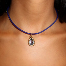 Load image into Gallery viewer, GOLD PEAR DIAMOND CHARM (charm only)
