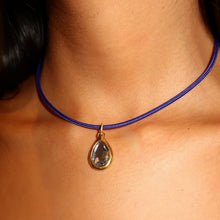 Load image into Gallery viewer, GOLD PEAR DIAMOND CHARM (charm only)
