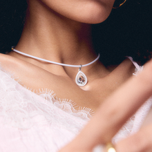 Load image into Gallery viewer, WHITE PEAR DIAMOND CHARM (charm only)
