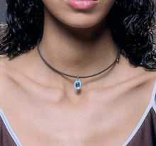 Load image into Gallery viewer, RECTANGLE BLUE DIAMOND CHARM (charm only)
